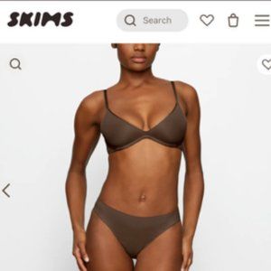 Skims Weightless Scoop Bra Espresso 36D NWT